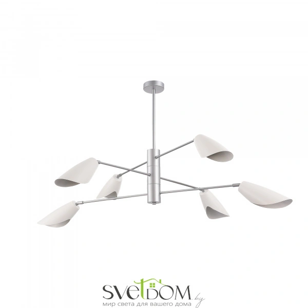 SLE1254-103-06 Светильник подвесной Серебристый/Белый E14 6*60W ALTON