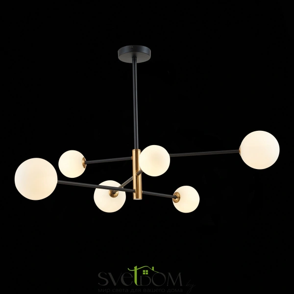 SLE220103-06 Светильник потолочный Черный, Бронза/Белый G9 6*5W ARCOLA