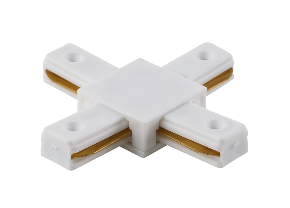 Соединитель X-образный (однофазный) Crystal Lux CLT 0.211 04 WH Crystal Lux
