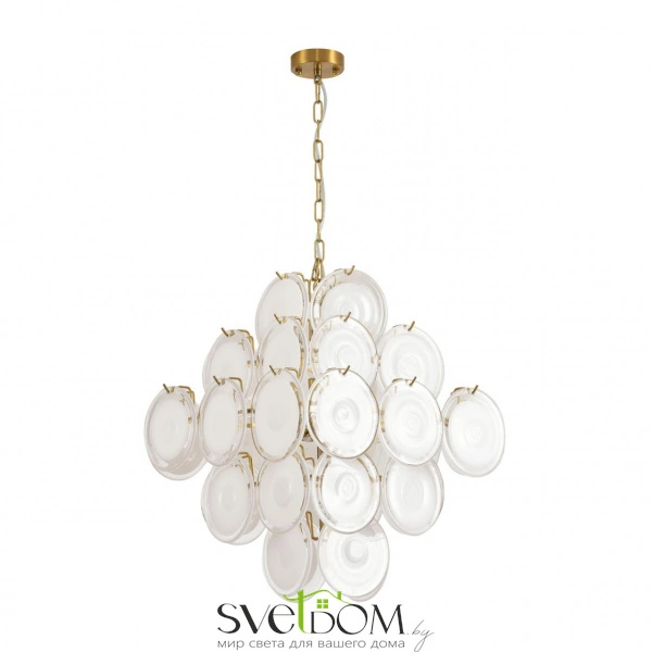 8320/8 MODERNI LN26 137 латунь/белый, металл/стекло Люстра E14 8*40W 220V CHIPSY