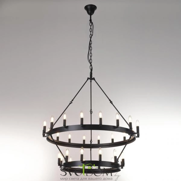 Citilux Смитсон CL470230 Люстра замковая подвесная Чёрная