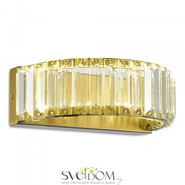 SL1622.301.01 Светильник настенный ST-Luce Латунь/Прозрачный LED 1*13W 4000K TIVOLI