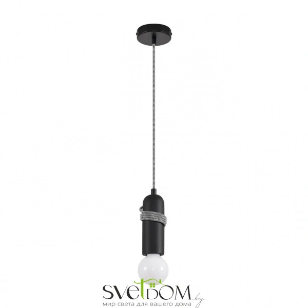 8364/1A ECO LN26 330 черный, металл/бетон Подвес E27 LED 10W 220V TESLA