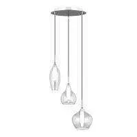 Lightstar 803051 Подвес PENTOLA 3х25W G9 ХРОМ/ПРОЗРАЧНЫЙ