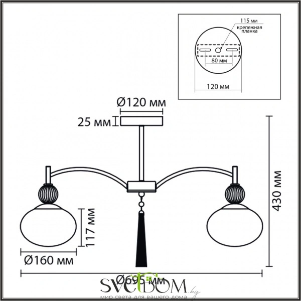 8272/5C NEOCLASSI LN26 040 латунь/бежевый/белый, металл/керамика/стекло Люстра потолочная Е14 5*40W 220V GLORIYA