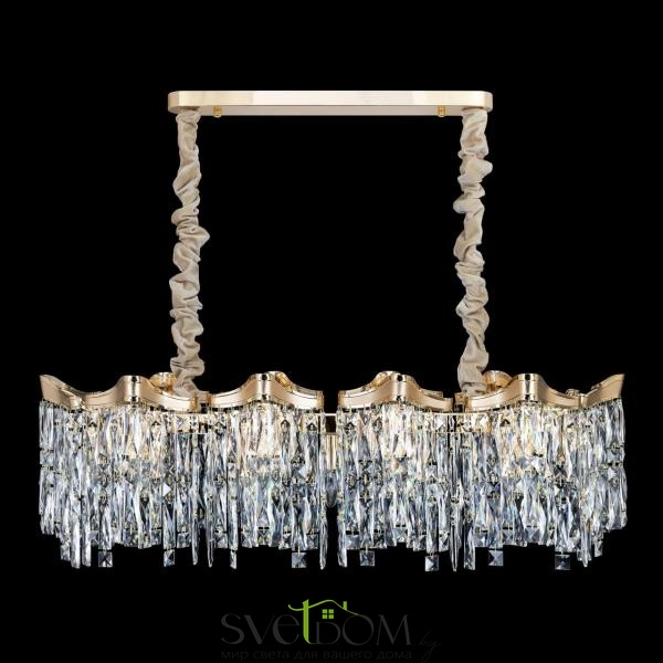 Citilux Моника CL308202 Люстра хрустальная подвесная Золото