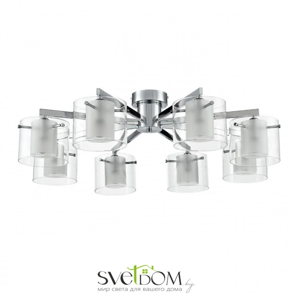 8261/8C MODERNI LN26 135 металл/стекло, хром/прозрачный Люстра потолочная E14 8*40W 220V VERDI