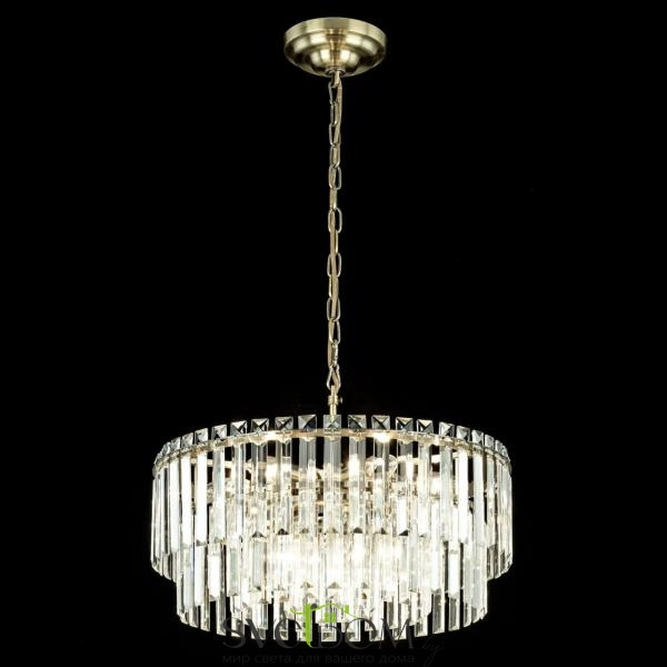 Citilux Фонда CL303193 Люстра хрустальная подвесная Бронза
