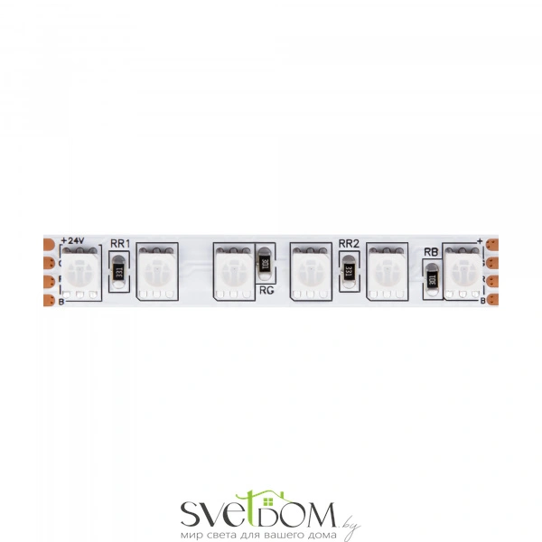 Светодиодная лента 24В 5050 21Вт/м RGB 5м IP20 20037