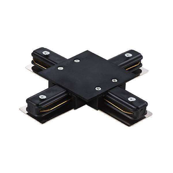Lightstar 501147 Соединитель д/встраиваемых треков однофазный BARRA X-образный ЧЕРНЫЙ