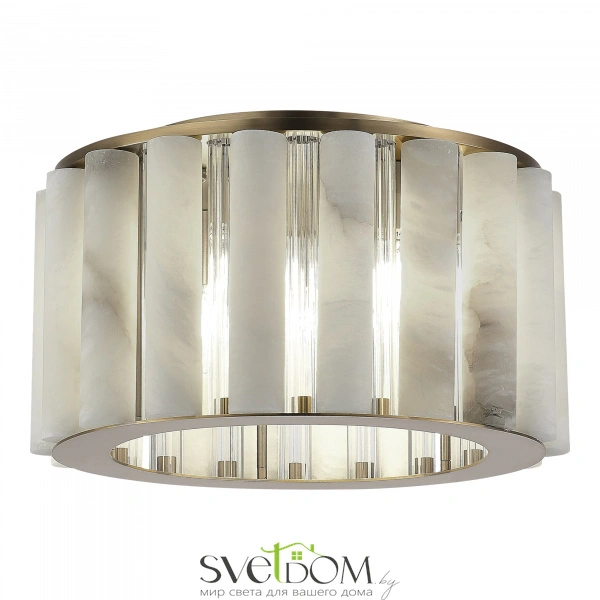 SL1516.302.06 Светильник потолочный ST-Luce Бронза, Прозрачный/Белый алебастр E14 6*40W DELIGHT