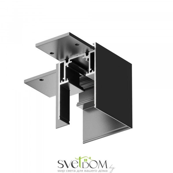 Угловой коннектор Gravity накладной черный TRX010CL-21B