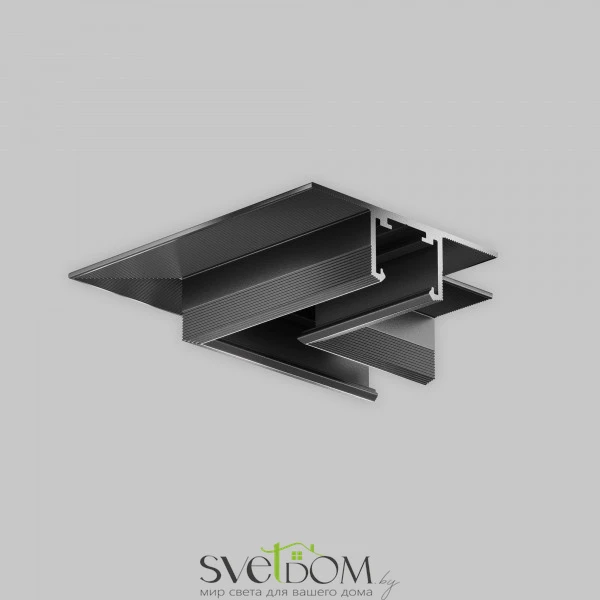 Угол-соединитель 45° Exility X встраиваемый под ГКЛ 12,5мм, черный