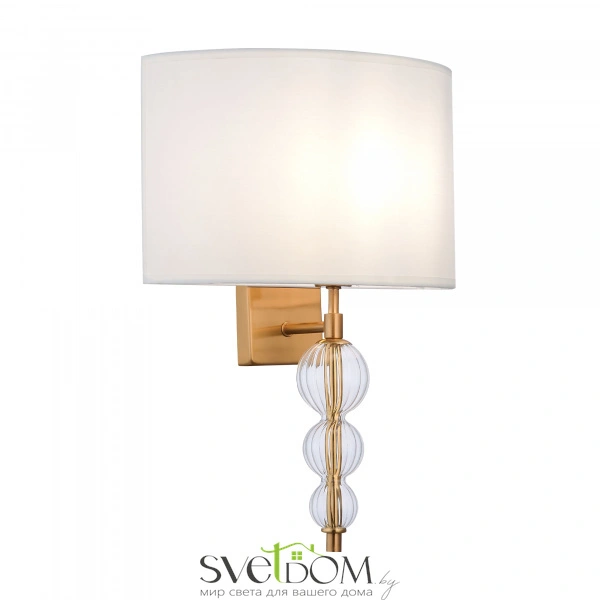 SLE105711-01 Светильник настенный Латунь, Прозрачный/Белый E14 1*40W RAMER