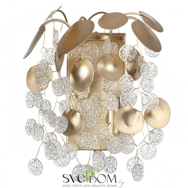 5104/2W CLASSIC ODL26 633 металл/стекло Бра E14 2*40W 220В IP20 COINS