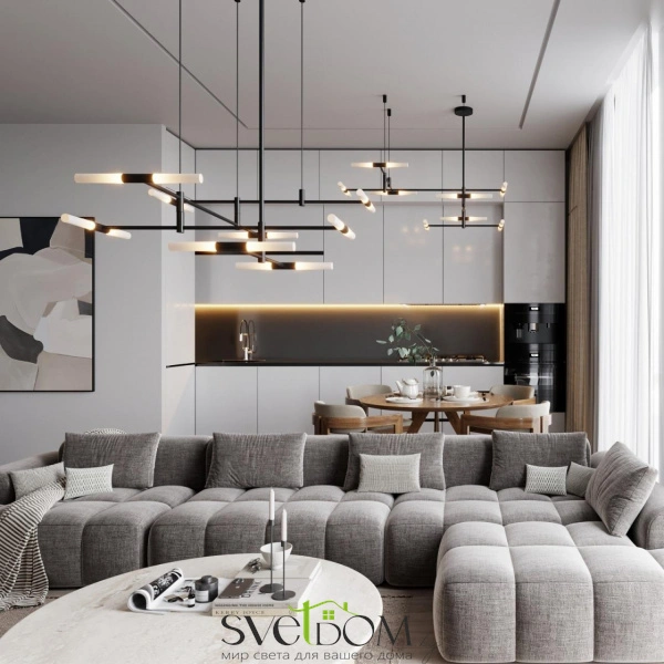 4307/16 HIGHTECH ODL26 277 светильник черный/акрилл/металл IP20 G9 40W *16 180° 220V SOHO