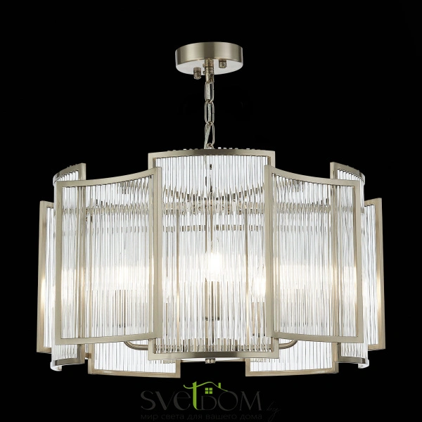 SL1234.103.05 Люстра подвесная ST-Luce Никель/Прозрачный, Никель E14 5*60W COSENZA