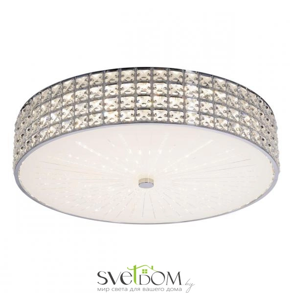 Citilux Портал CL32418G1 LED RGB Люстра хрустальная с пультом Хром