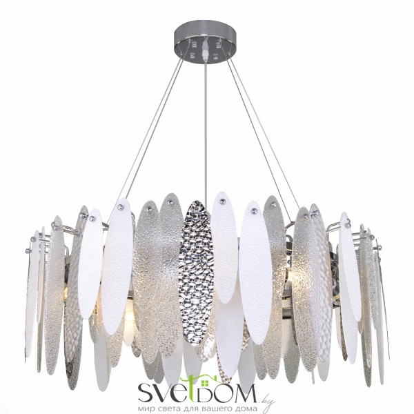 SL1224.103.10 Люстра подвесная ST-Luce Хром/Прозрачный, Белый E14 10*60W LASTRA