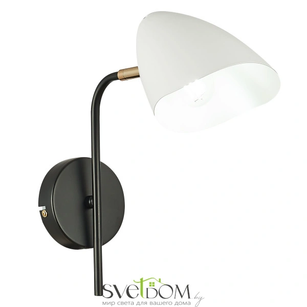 SLE103601-01 Светильник настенный Черный, Золотой/Белый E14 1*40W SATTA