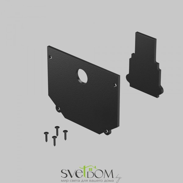 Комплект заглушек к шинопроводу Exility для монтажа в натяжной ПВХ потолок (внешняя 2 шт+внутренняя 2 шт) TRA034EC-SCH-42B