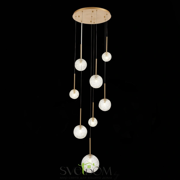 SL1152.203.08 Светильник подвесной ST-Luce Золотистый/Прозрачный G9 8*5W ARCOBALINO