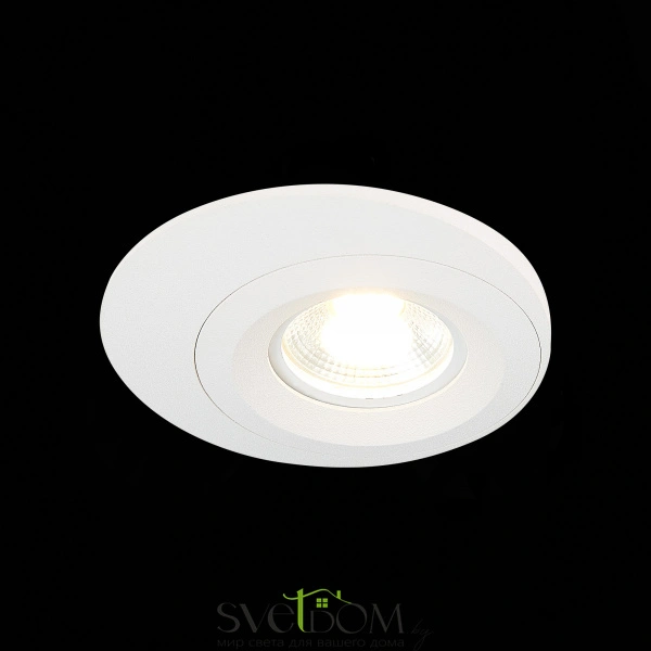 ST216.508.01 Св-к встр. Белый GU10 1*7W IP20 D100xH23 220V Без ламп Встраиваемые светильники