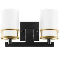 Lightstar 731627 Бра CERO 2х40W E14 ЧЕРНЫЙ/ЗОЛОТО/БЕЛЫЙ