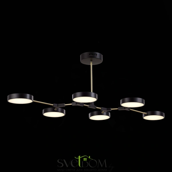 SLE6004-402-06 Светильник потолочный Черный, Латунь/Черный LED 6*10W MONTA