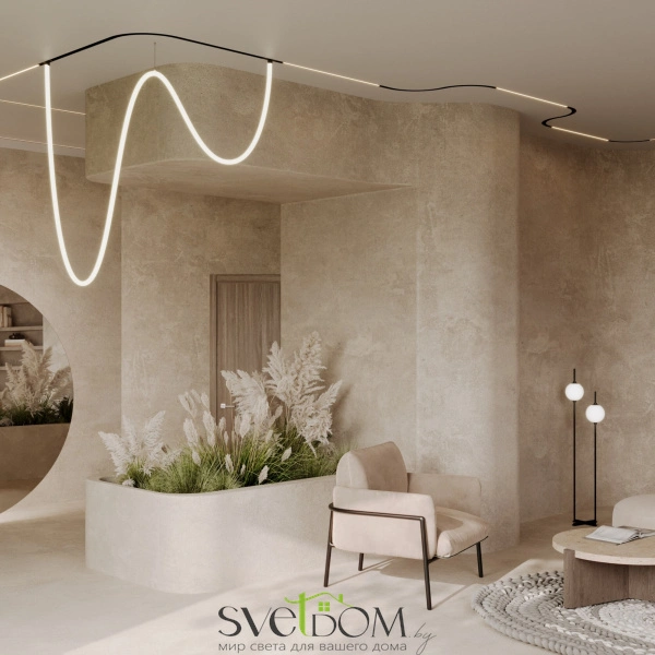 Коннектор радиусный R300 Exility встраиваемый под ГКЛ 9,5 мм, черный TRA044-ANGLE