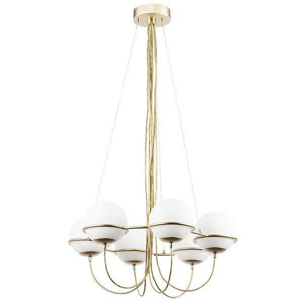 Lightstar 803263 Люстра GLOBO 6х40W E14 ШАМПАНЬ/БЕЛЫЙ