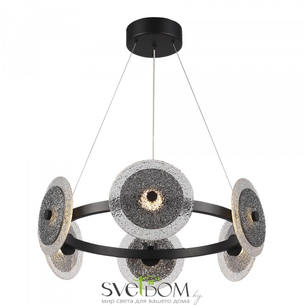 SL6142.433.01 Светильник подвесной ST-Luce черный/дымчатый LED 1*34W 4000K ALUMNO