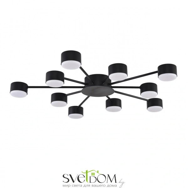 8344/10C COMFI LN26 251 черный, металл Люстра GX53 LED 10*7W 220V TORINA