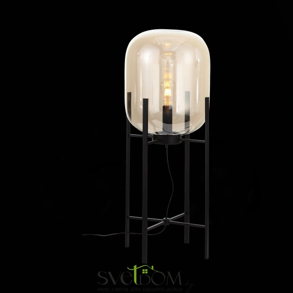 SL1050.515.01 Торшер ST-Luce Черный/Коньячный E27 1*40W (из 2-х коробок) BURASCA