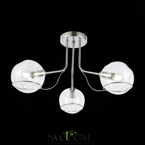 SLE102502-03 Светильник потолочный Хром/Прозрачный E14 3*40W BACA