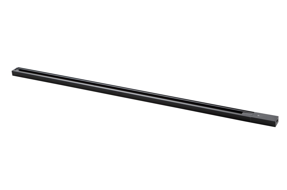 Шинопровод однофазный с питанием и заглушкой Crystal Lux CLT 0.11 01 L2000 BL Crystal Lux