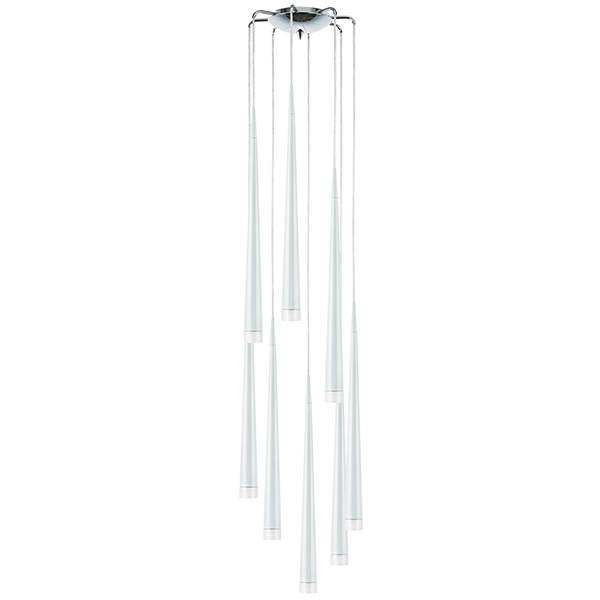 Lightstar 807086 Подвес PUNTO 8х25W G9 ХРОМ/БЕЛЫЙ