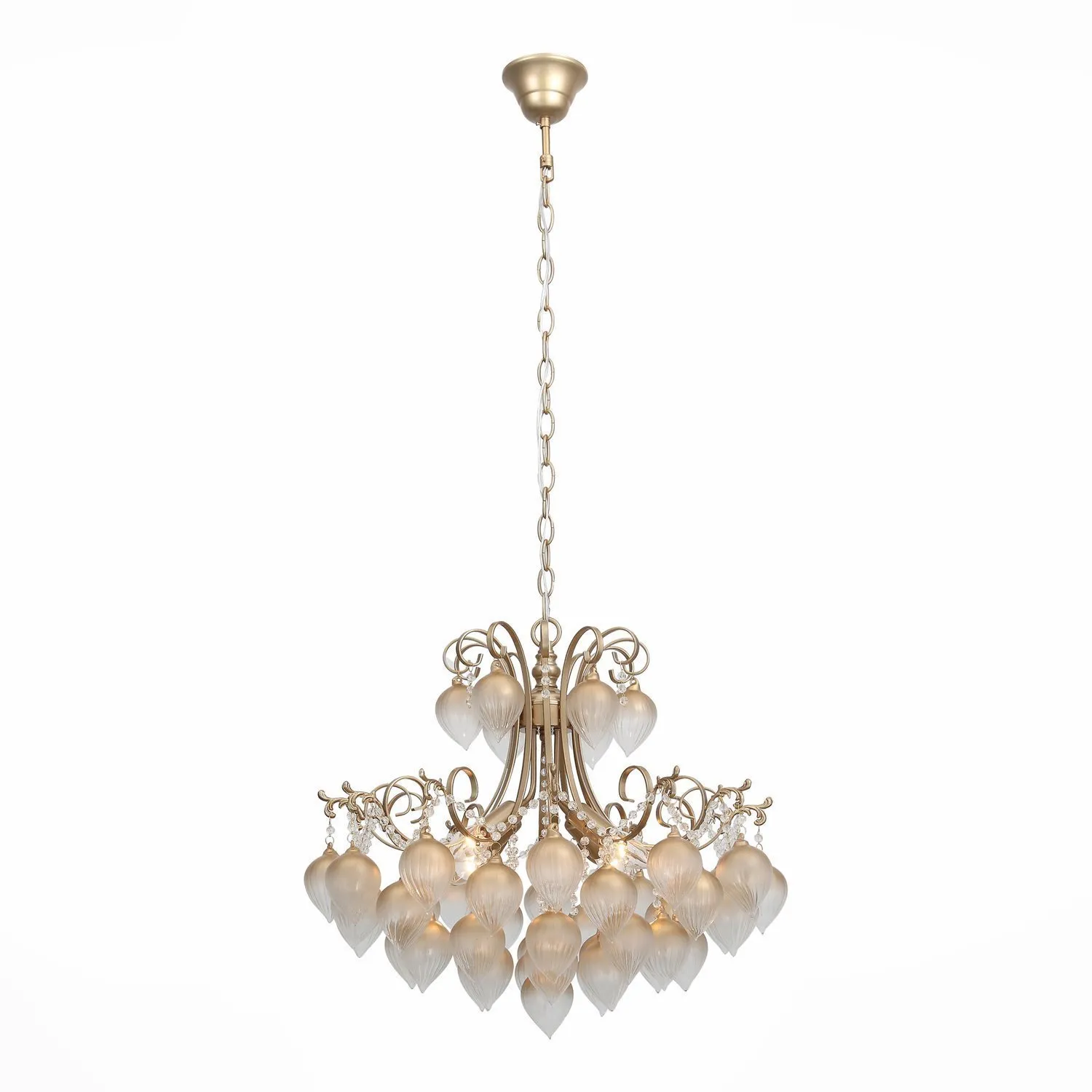 SL659.303.04 Люстра подвесная ST-Luce Золотистый/Золотистый E14 4*40W