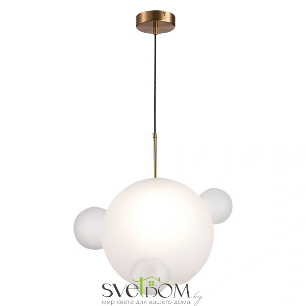 SL1133.503.01 Светильник подвесной ST-Luce Латунь/Белый E27 1*60W BOPONE