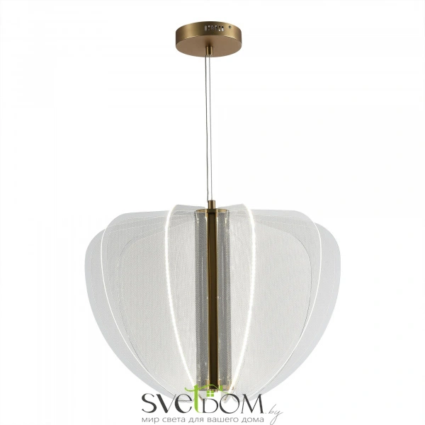 SL6509.203.01 Светильник подвесной ST-Luce Золотистый/Прозрачный LED 1*45W 4000K FESALE