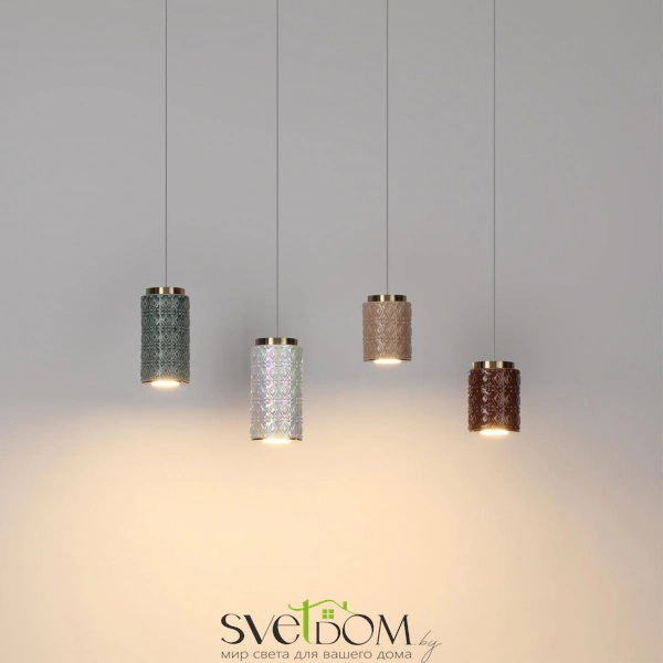 5453/5LA L-VISION ODL_EX26 011 светлая бронза/коричневый/металл/керамика/акрил Подвес LED 5W 3000K LULU