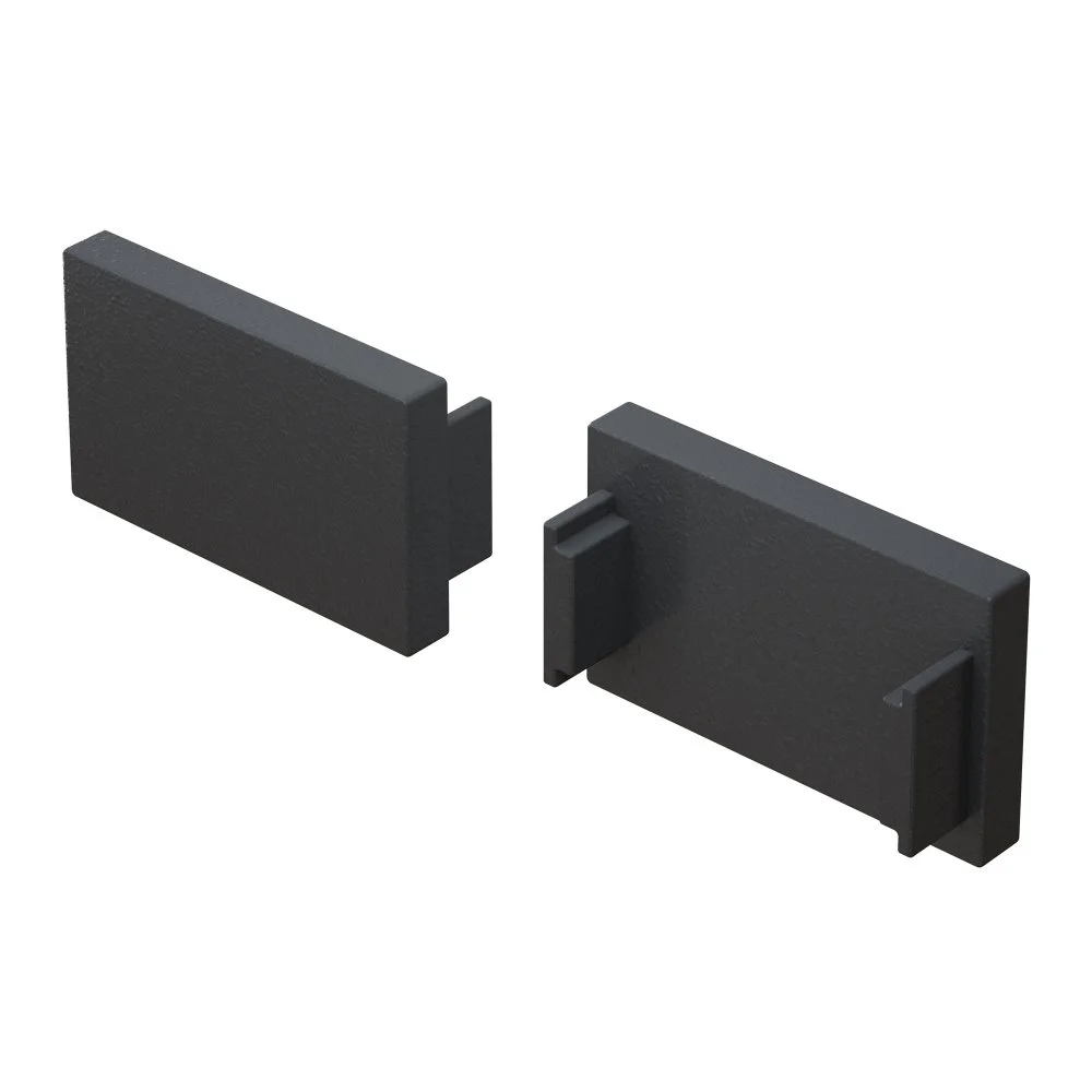 Заглушка для накладного шинопровода, 2 шт. Basity, черный TRA172EC-11B