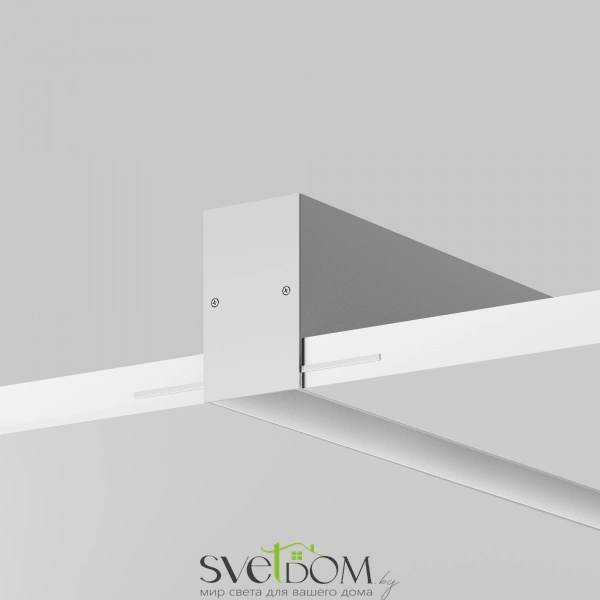 Алюминиевый профиль встраиваемый скрытого монтажа 65x42 (Серебро, 2 м), ALM-6542-S-2M 636012