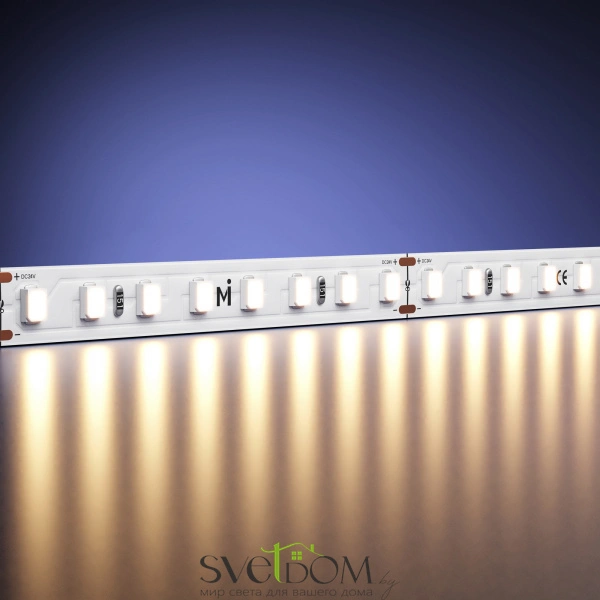 Светодиодная лента Ultra 24В 2835 9,6Вт/м 3000К 5м IP 20 201097