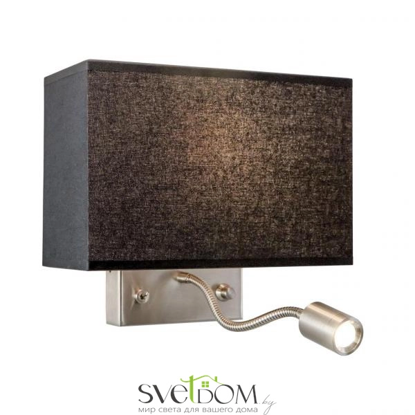 Citiluх Декарт CL704301 Бра с чёрным абажуром и диммером