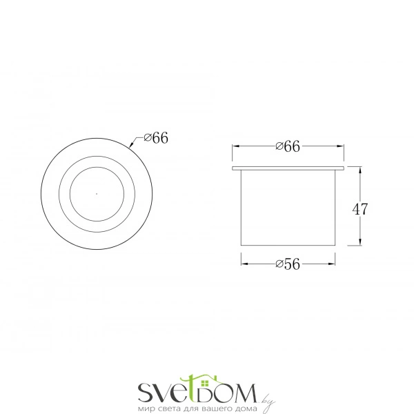 Встраиваемый светильник Outdoor O037-L3W3K