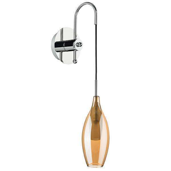Lightstar 803523 Бра PENTOLA 1х25W G9 ХРОМ/ЯНТАРЬ