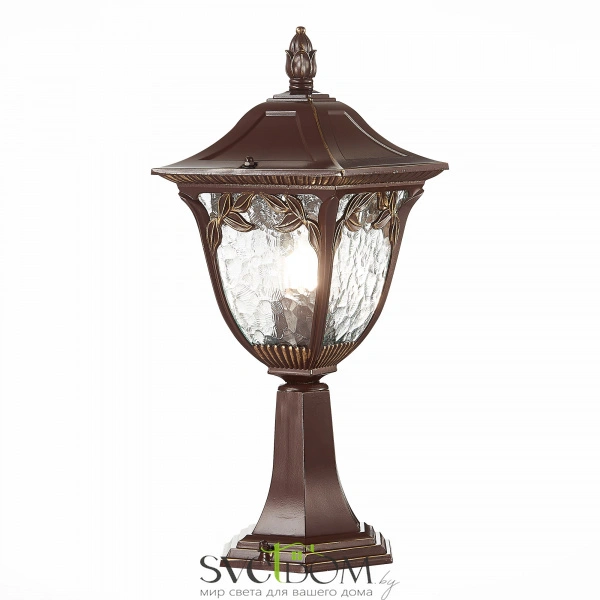SL083.705.01 Светильник уличный наземный ST-Luce Кофейный/Кофейный, Прозрачный E27 1*60W CHIANI