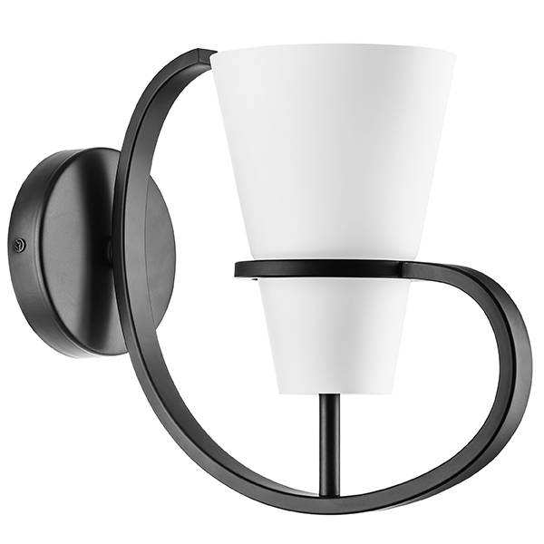 Lightstar 733617 Бра FIACOLLA 1х40W E14 ЧЕРНЫЙ/БЕЛЫЙ