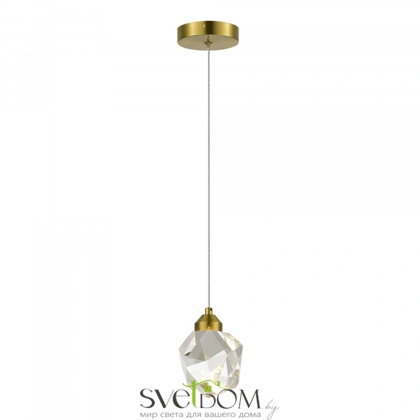 SL6114.203.01 Подвес ST-Luce Золотистый/Прозрачный LED 1*3W 3000K CASCATO